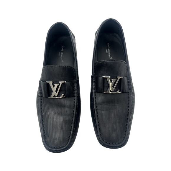 Louis Vuitton Calf Leather LV Logo Monte Carlo Moccasin Loafers Men\'s Size 11 main image 9